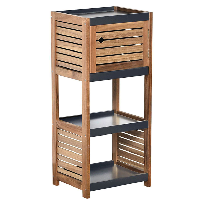 Ραφιέρα Δαπέδου 2 Θέσεων Με Ντουλάπι (36.5x30x83) T-D Element 9902671