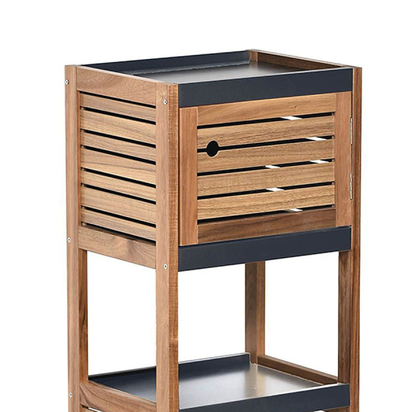 Ραφιέρα Δαπέδου 2 Θέσεων Με Ντουλάπι (36.5x30x83) T-D Element 9902671