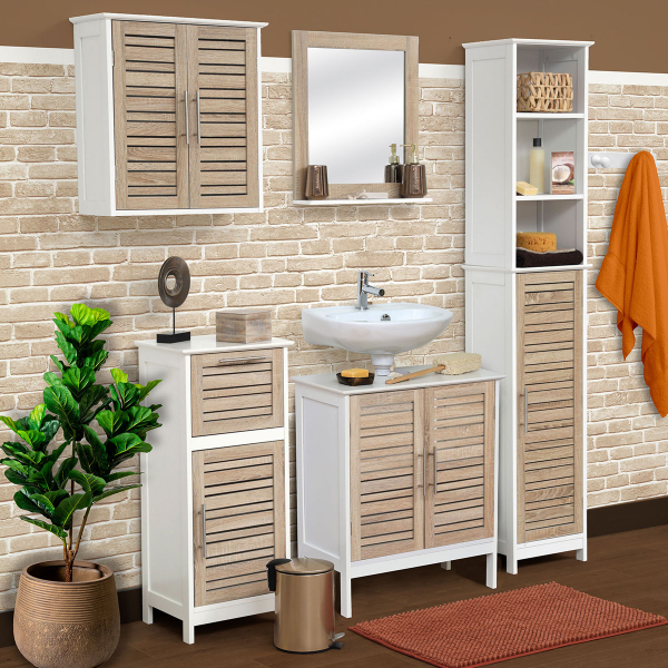 Ντουλάπι Μπάνιου Δαπέδου Με Συρτάρι (36.5x30x83) T-D Stockholm 9902306