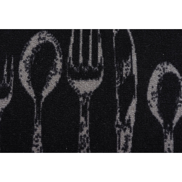 Χαλί Διαδρόμου (50x120) L-N Couverts Black 495021089