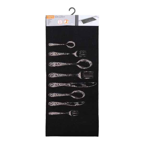 Χαλί Διαδρόμου (50x120) L-N Couverts Black 495021089