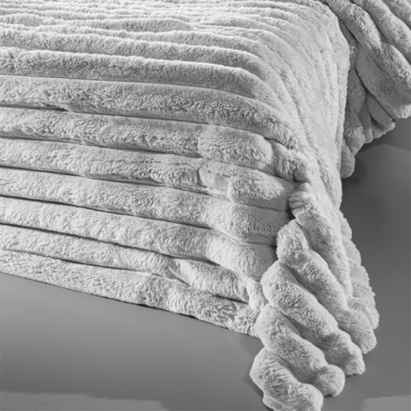 Κουβέρτα Γούνινη King Size (260x240) Guy Laroche St.Moritz Silver