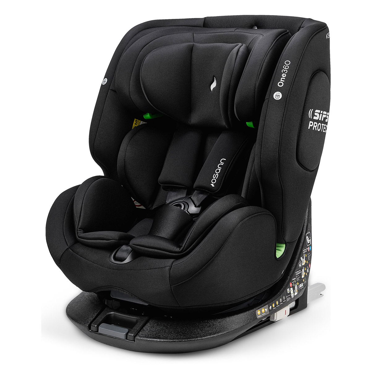 Κάθισμα Αυτοκινήτου ISOfix (0-36kg/40-150εκ. Ύψος) Osann One 360 S i-Size All Black 267945