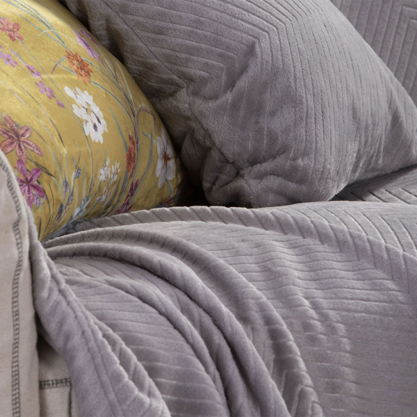 Ριχτάρι Καναπέ Διθέσιου Fleece (180x250) Nef-Nef Homeware Dakari Grey