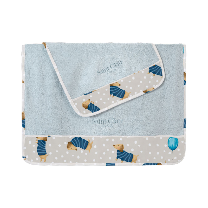Βρεφικές Πετσέτες (Σετ 2τμχ) Saint Clair Pet Blue