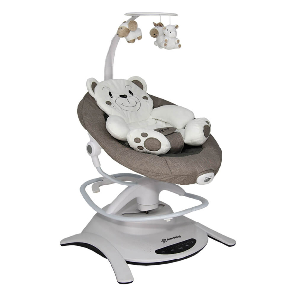 Ηλεκτρικό Ρηλάξ Με Μουσική (0+ Μηνών/Έως 9kg) Bebe Stars Imagine 2 in 1 Brown 255-182