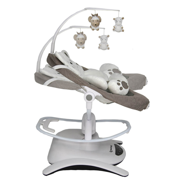 Ηλεκτρικό Ρηλάξ Με Μουσική (0+ Μηνών/Έως 9kg) Bebe Stars Imagine 2 in 1 Brown 255-182