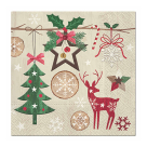 Χριστουγεννιάτικες Χαρτοπετσέτες Σετ 20τμχ (33×33) L-C Rustic Christmas 6SNL471