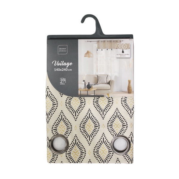 Κουρτίνα (140x240) Με Τρουκς L-C Oricia 1627444