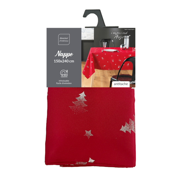 Χριστουγεννιάτικο Τραπεζομάντηλο (150x240) L-C Sapin Rouge - Argent 1723161