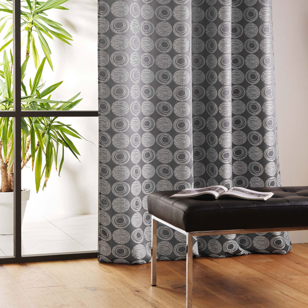 Κουρτίνα (140x280) Με Τρουκς L-C Caelia Gris 1612097