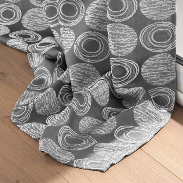 Κουρτίνα (140x280) Με Τρουκς L-C Caelia Gris 1612097