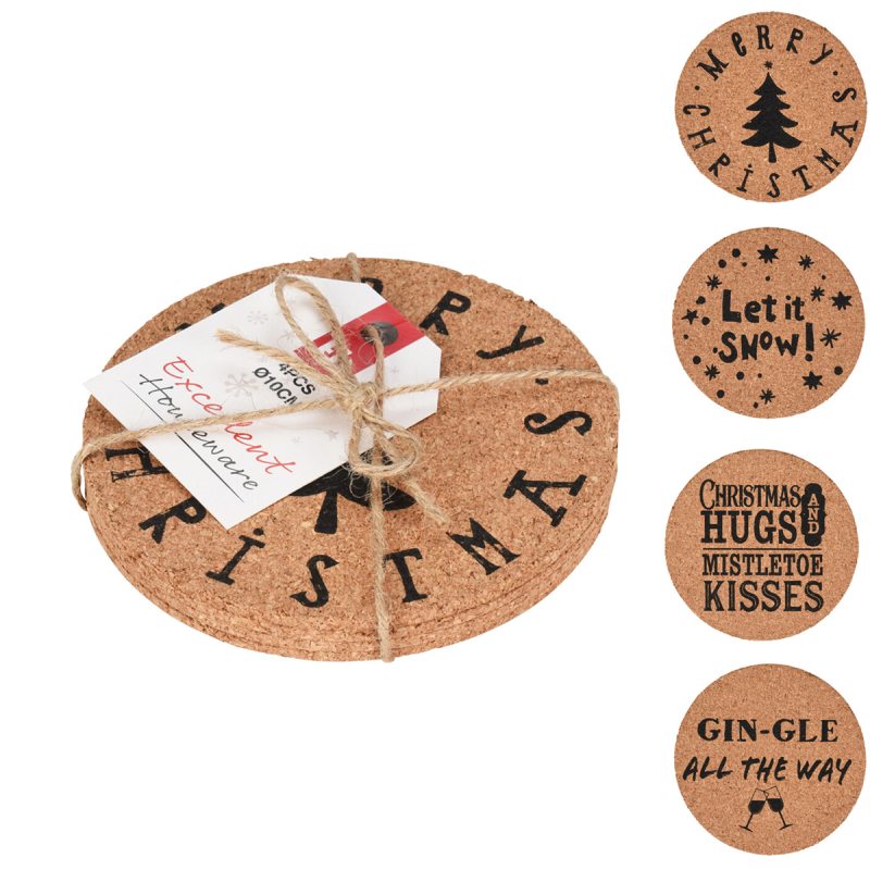 Χριστουγεννιάτικα Σουβέρ (Σετ 4τμχ) K-M 170487340