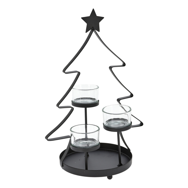 Χριστουγεννιάτικο Κηροπήγιο (18x13x29) K-M ACC690820