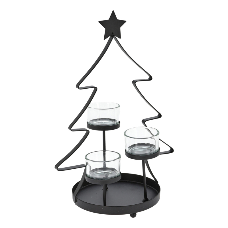 Χριστουγεννιάτικο Κηροπήγιο (18x13x29) K-M ACC690820