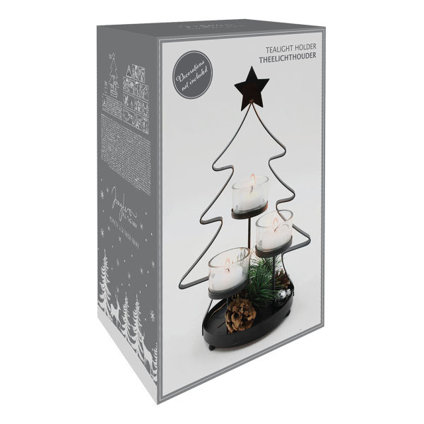 Χριστουγεννιάτικο Κηροπήγιο (18x13x29) K-M ACC690820