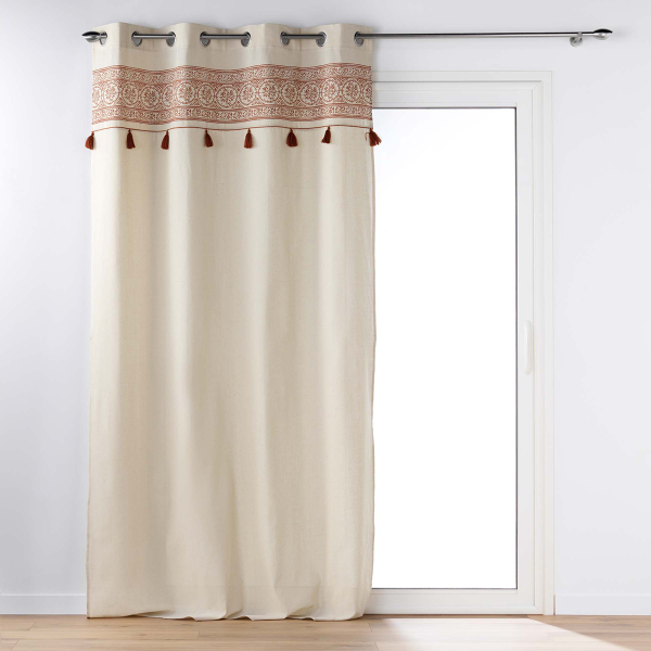 Κουρτίνα (140x240) Με Τρουκς L-C Isalina Terracotta 1612012