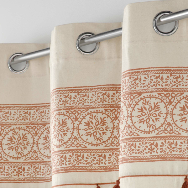 Κουρτίνα (140x240) Με Τρουκς L-C Isalina Terracotta 1612012