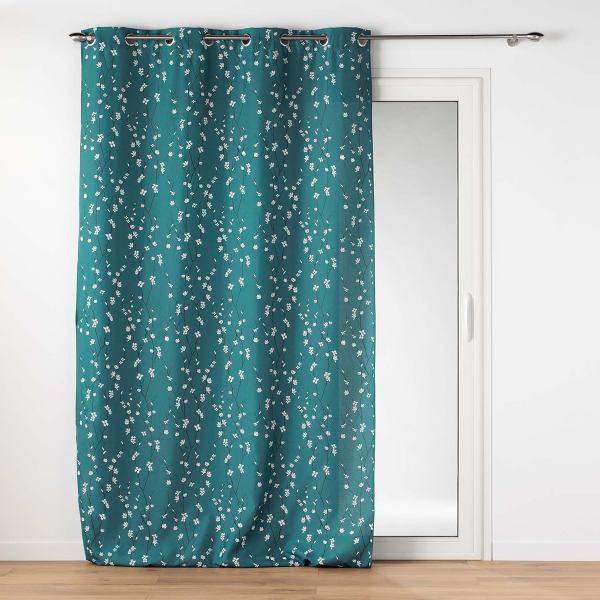 Κουρτίνα (140x260) Με Τρουκς L-C Sakura Emeraude 1612001