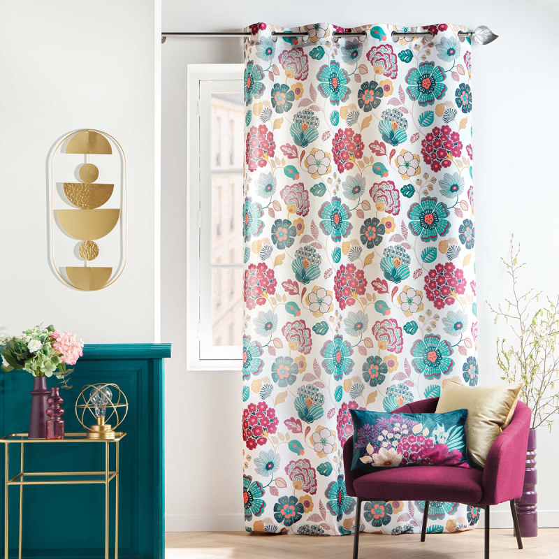 Κουρτίνα (140x260) Με Τρουκς L-C Winteria Blanc 1612076