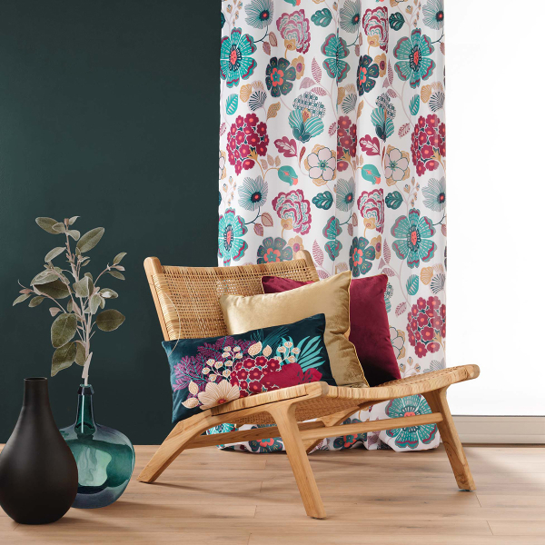 Κουρτίνα (140x260) Με Τρουκς L-C Winteria Blanc 1612076