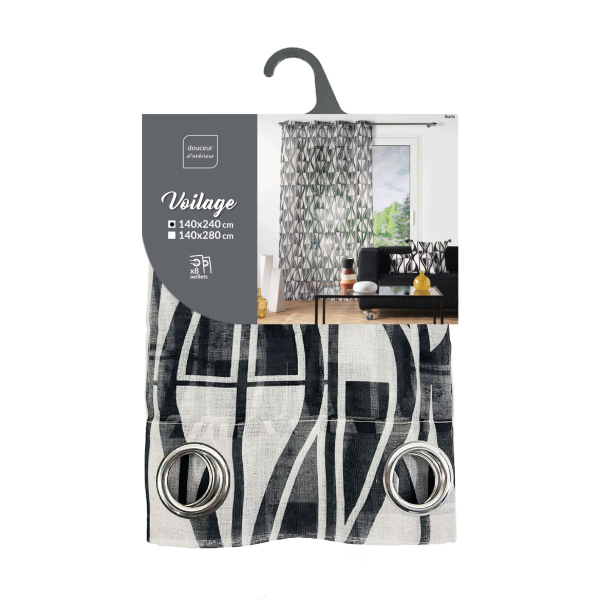 Κουρτίνα (140x240) Με Τρουκς L-C Ikaris 1627438