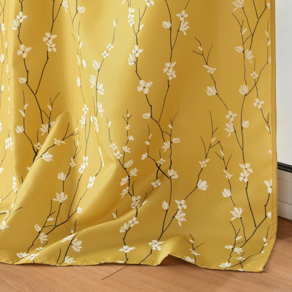 Κουρτίνα (140x260) Με Τρουκς L-C Sakura Jaune 1612000