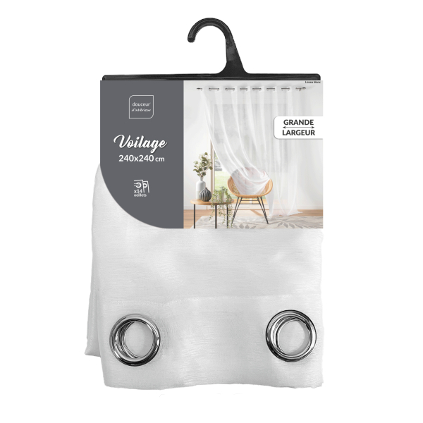 Κουρτίνα (400x240) Με Τρουκς L-C Lissea Blanc 1627480