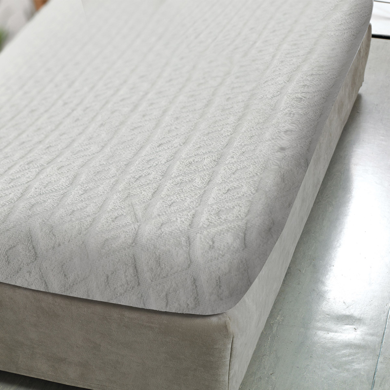 Κάλυμμα Στρώματος Υπέρδιπλο (160x200+30) Whitegg Ζακάρ