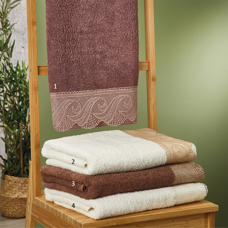 Πετσέτες Μπάνιου (Σετ 3τμχ) Whitegg Λουκία 450gsm