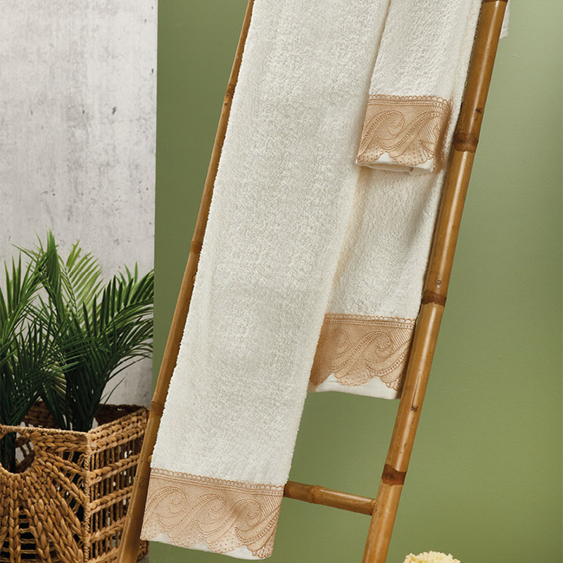 Πετσέτες Μπάνιου (Σετ 3Τμχ) Whitegg Λουκία 450Gsm Home Λευκά Είδη Spitishop