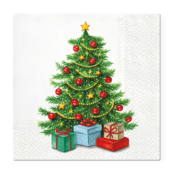 Χριστουγεννιάτικες Χαρτοπετσέτες Σετ 20τμχ (33x33) L-C Leafy Pine 6SNL519