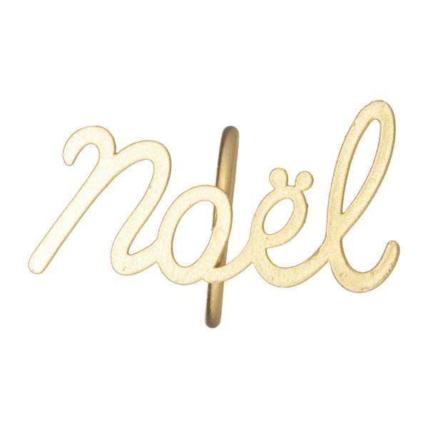 Χριστουγεννιάτικοι Κρίκοι Πετσέτας Φαγητού (Σετ 2τμχ) A-S Noel Metal 183383