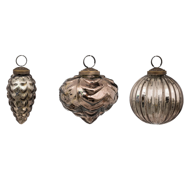 Χριστουγεννιάτικες Μπάλες (Σετ 3τμχ) A-S Shapes Brown 192360