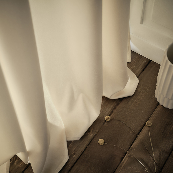 Κουρτίνα Βελουτέ (140x280) Με Τρουκς Gofis Home Winter Moon Ecru 711/05