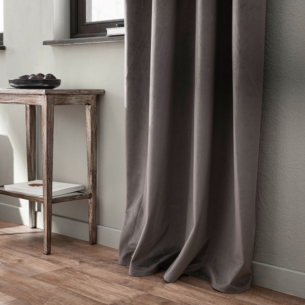 Κουρτίνα Βελουτέ (140x280) Με Τρουκς Gofis Home Winter Shadow Grey AW23 711/48
