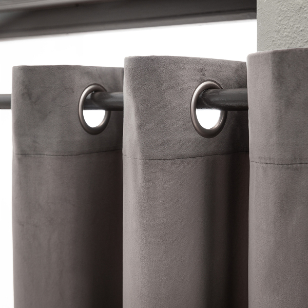 Κουρτίνα Βελουτέ (140x280) Με Τρουκς Gofis Home Winter Shadow Grey AW23 711/48