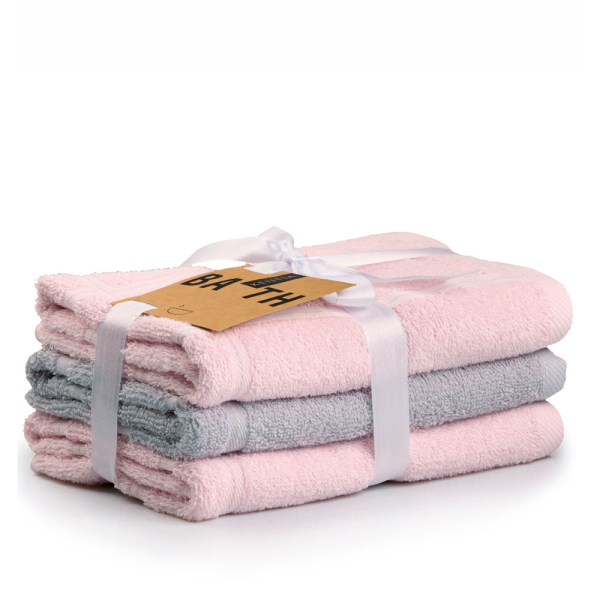 Πετσέτες Προσώπου (Σετ 3τμχ) Kentia Versus Brody 14 Pink 360gsm