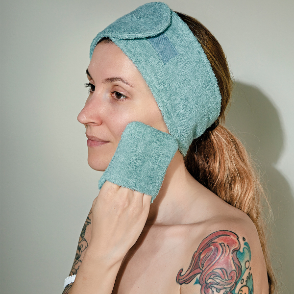 Κορδέλα Μαλλιών Για Μακιγιάζ (9x65) Kentia Stylish Band 19 Ciel