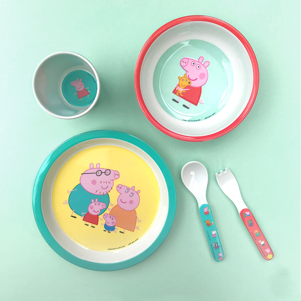 Παιδικό Σετ Φαγητού 5τμχ Petit Jour Peppa Pig 52-701/10 269169