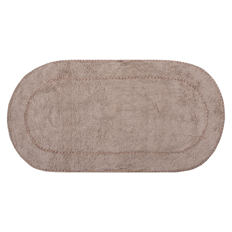 Πατάκι Μπάνιου Οβάλ (65x130) Silk Fashion Rococo Beige