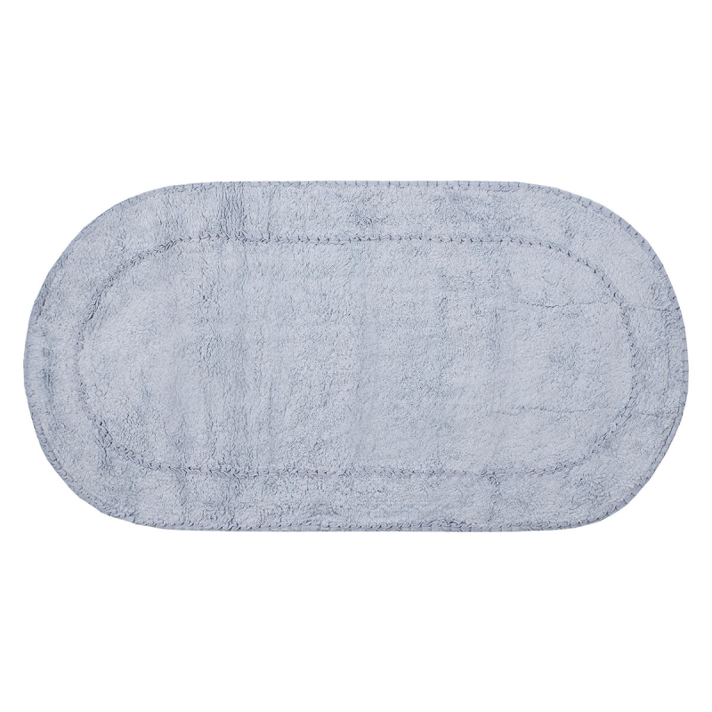 Πατάκι Μπάνιου Οβάλ (50x80) Silk Fashion Rococo Sky Blue