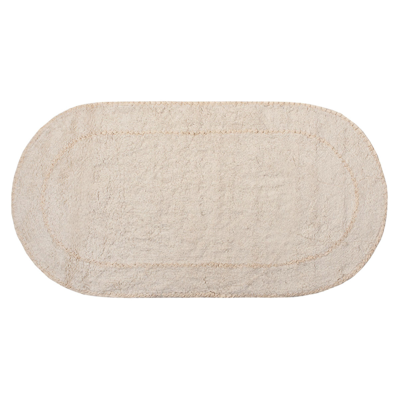 Πατάκι Μπάνιου Οβάλ (50x80) Silk Fashion Rococo Ivory