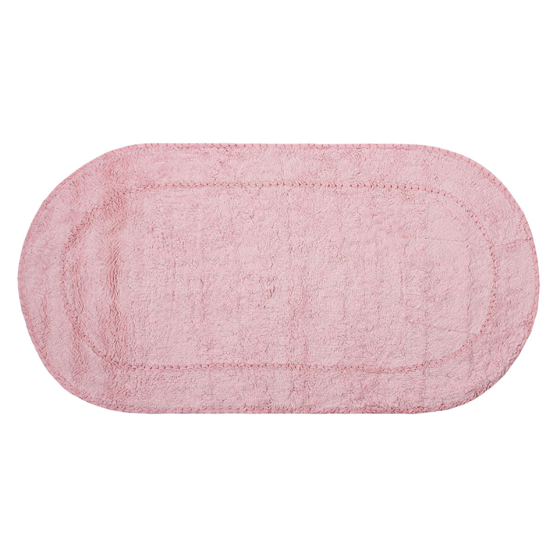 Πατάκι Μπάνιου Οβάλ (65x130) Silk Fashion Rococo Pudra