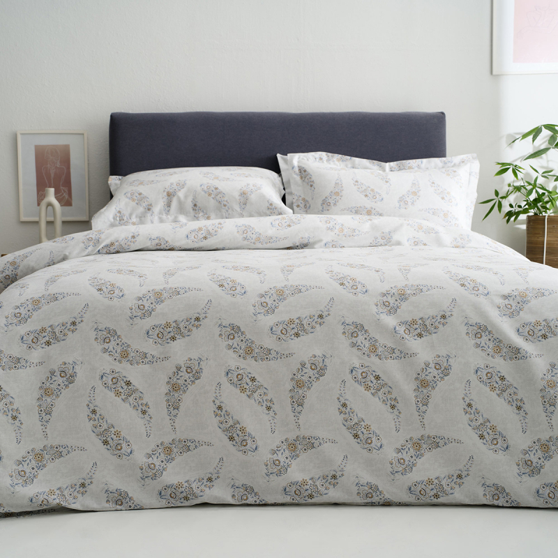 Παπλωματοθήκη Υπέρδιπλη (Σετ 230x240) 2 Όψεων Vesta Elegant Karen 1