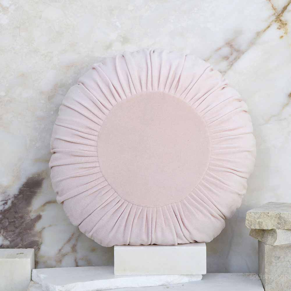 Διακοσμητικό Μαξιλάρι Βελουτέ (Φ45) Nima Pillows Velluto Salmon