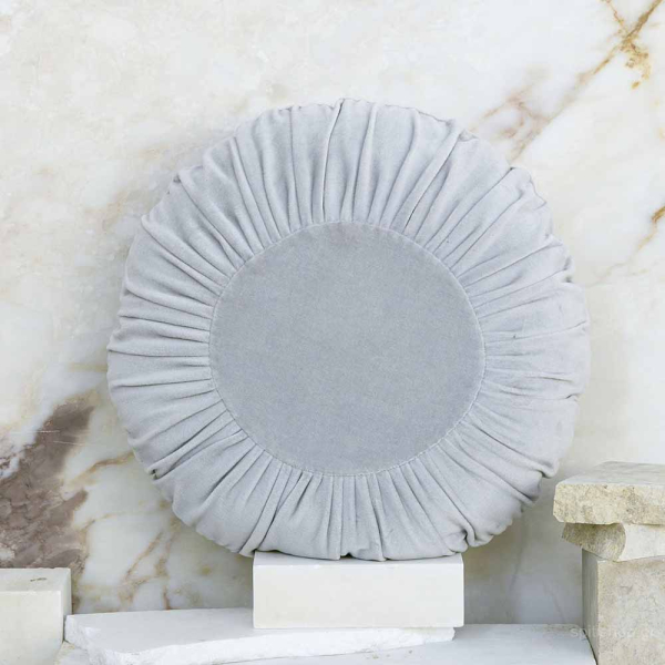 Διακοσμητικό Μαξιλάρι Βελουτέ (Φ45) Nima Pillows Velluto Grey