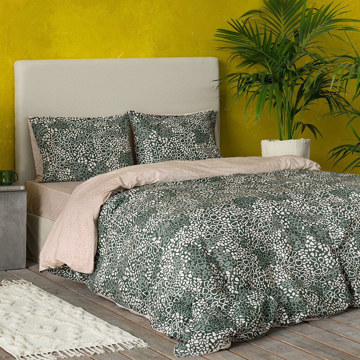 Κουβερλί Μονό (160×240) Nima Bed Linen Mamba Jungle Green 269481