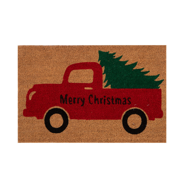 Χριστουγεννιάτικο Πατάκι Εισόδου (40x60) Nef-Nef Merry Christmas Car
