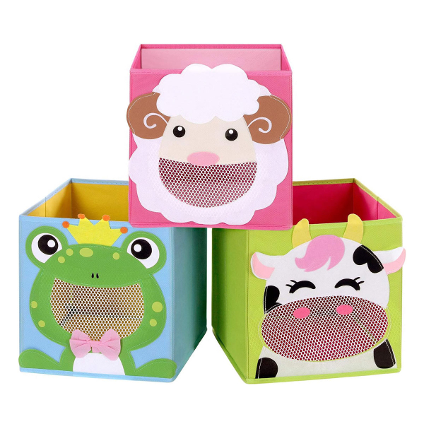 Κουτιά Αποθήκευσης (Σετ 3τμχ) Songmics RFB01PG